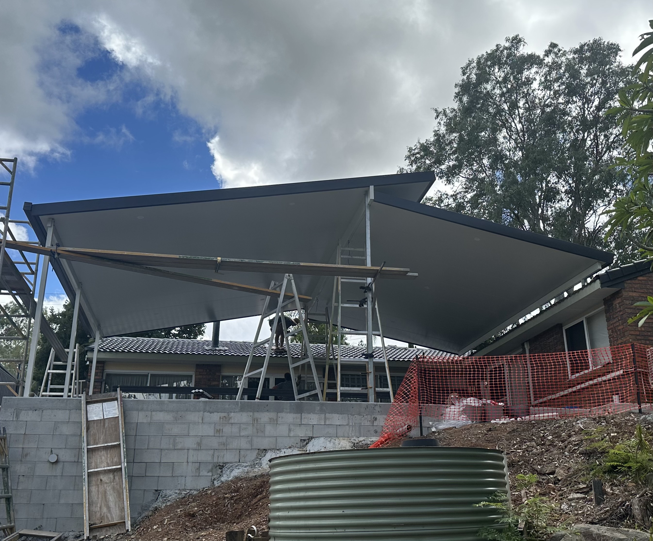 Sawtooth Flyover Patio Project